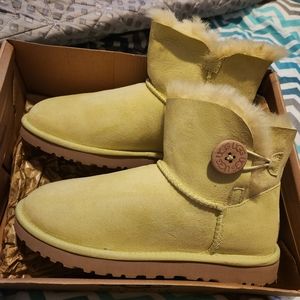 Mint Green Suede UGGS